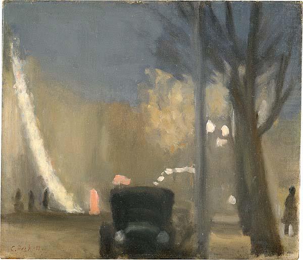 Collins Street, evening, Clarice Beckett